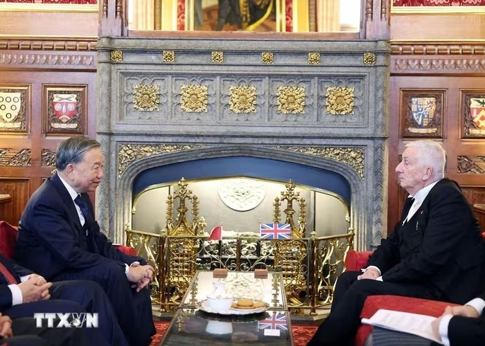 Tổng Bí thư Tô Lâm hội kiến Chủ tịch Hạ viện Anh Lindsay Hoyle ảnh 1