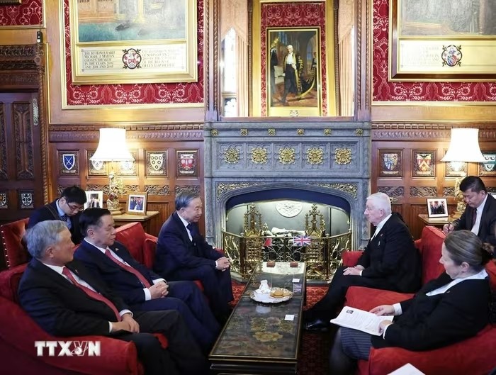 Tổng Bí thư Tô Lâm hội kiến Chủ tịch Hạ viện Anh Lindsay Hoyle ảnh 2