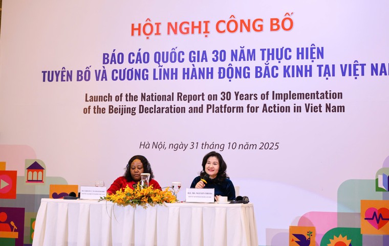 Việt Nam công bố Báo cáo quốc gia về 30 năm thực hiện Tuyên bố và Cương lĩnh Hành động Bắc Kinh ảnh 1