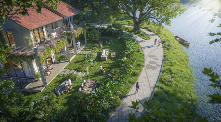 Nhà dưới tán rừng của Ecopark: Xóa nhòa ranh giới giữa tiện nghi và sinh thái ảnh 1