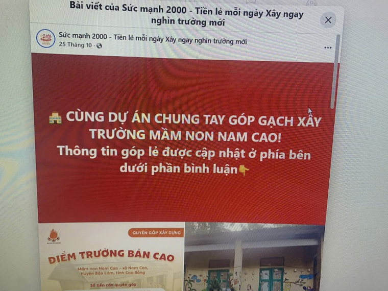 Sốc: Dự án Sức mạnh 2000 của Hoàng Hoa Trung, trường xây xong đã lâu vẫn đăng bài kêu gọi quyên góp tiếp? ảnh 5