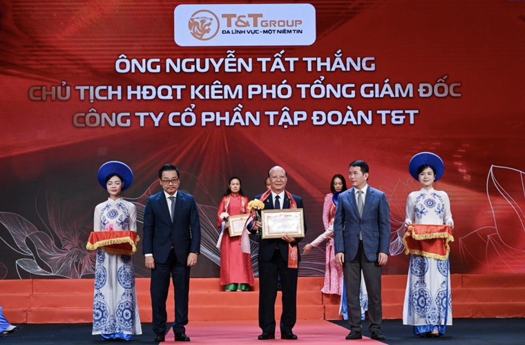 T&T Group được vinh danh tại Lễ tôn vinh doanh nhân, doanh nghiệp Thăng Long 2025 ảnh 1
