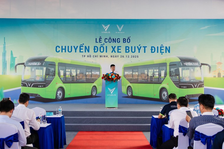 VinBus chính thức vận hành tuyến buýt điện 33 và 150 tại TP.HCM ảnh 2