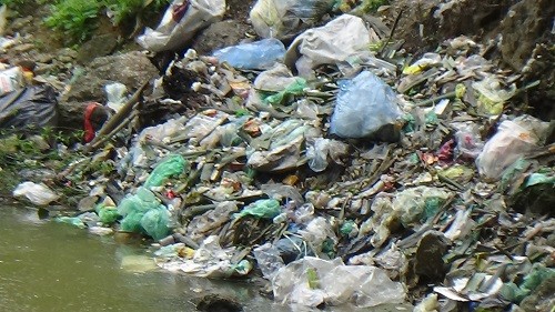 Rác thải 'bức tử' sông Ngàn Phố sau Tết Nguyên đán ảnh 5