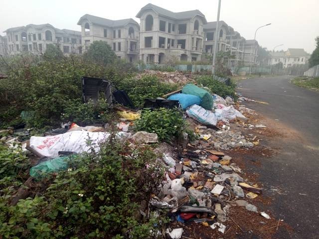 Hà Nội: Đường vào thung lũng hoa Hồ Tây ngập trong rác ảnh 1