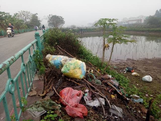 Hà Nội: Đường vào thung lũng hoa Hồ Tây ngập trong rác ảnh 4