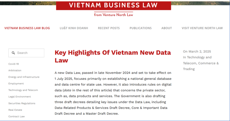 Luật Dữ liệu 2024: Hành lang pháp lý vững chắc, thúc đẩy kinh tế phát triển ảnh 1