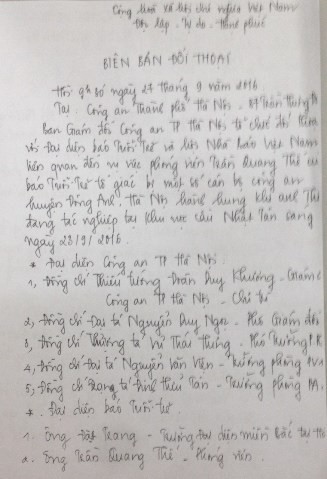 Sự thực về “cái gạt tay” trong biên bản giữa CAHN và Báo Tuổi trẻ ảnh 1