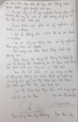Sự thực về “cái gạt tay” trong biên bản giữa CAHN và Báo Tuổi trẻ ảnh 5