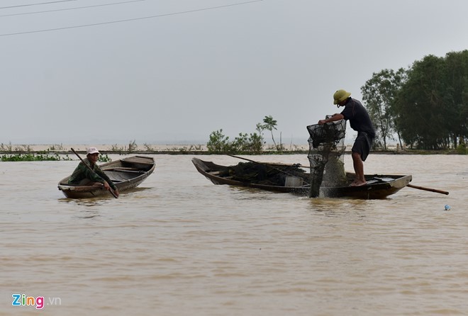 Dân uống nước sông sau 4 ngày bị lũ cô lập ảnh 9