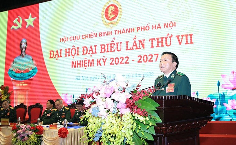 300 đại biểu tham dự Đại hội đại biểu Hội Cựu chiến binh thành phố Hà Nội khóa VII ảnh 2