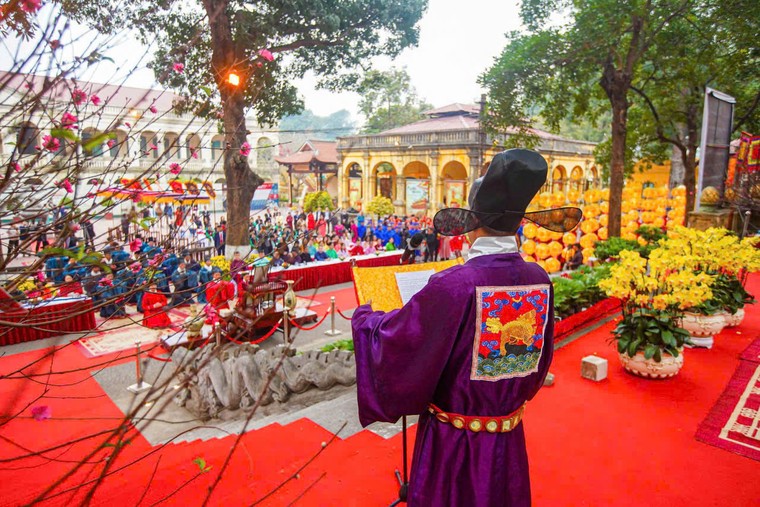 Phỏng dựng nhiều nghi lễ tái hiện Tết Nguyên đán tại Hoàng thành Thăng Long ảnh 1