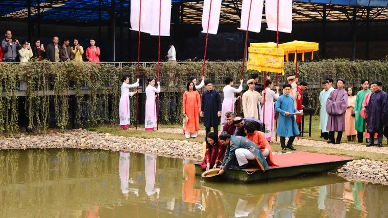 Phỏng dựng nhiều nghi lễ tái hiện Tết Nguyên đán tại Hoàng thành Thăng Long ảnh 3