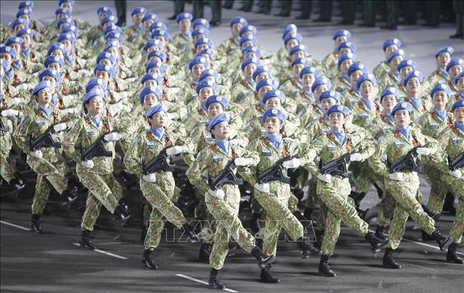 50 năm thống nhất đất nước: Tổng hợp luyện diễu binh, diễu hành lần thứ hai ảnh 9