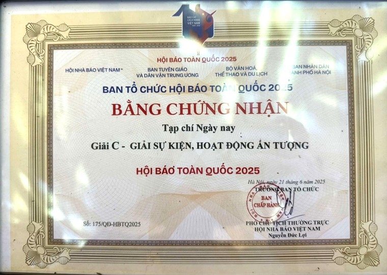 Ngày Nay đoạt Giải C tại Hội Báo toàn quốc 2025 ảnh 1