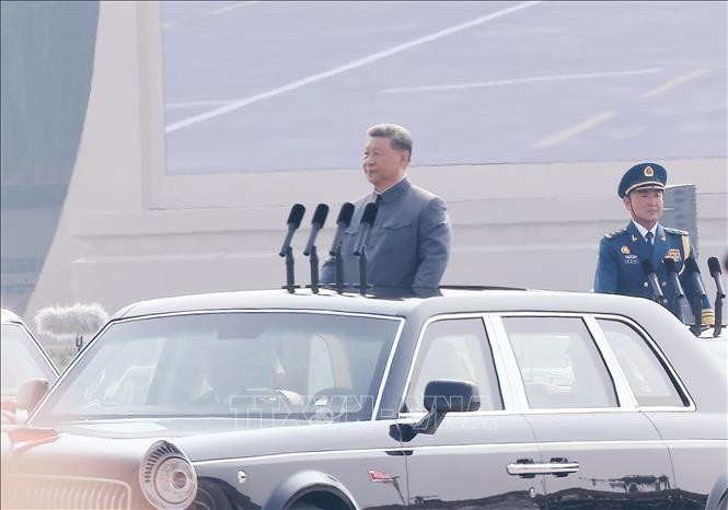 Chủ tịch nước Lương Cường dự Lễ duyệt binh kỷ niệm 80 năm chiến thắng phát xít của nhân dân thế giới ảnh 4