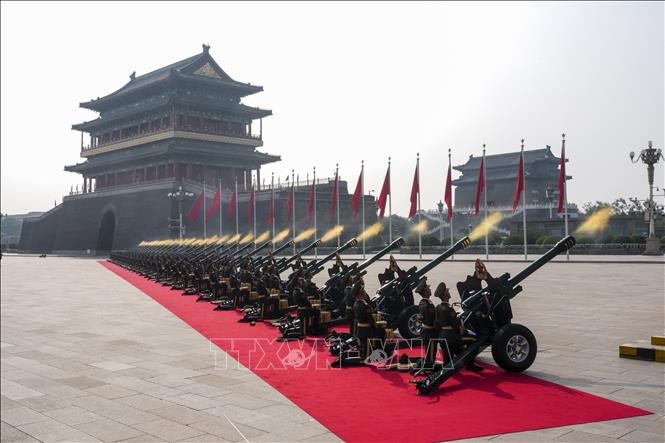 Chủ tịch nước Lương Cường dự Lễ duyệt binh kỷ niệm 80 năm chiến thắng phát xít của nhân dân thế giới ảnh 6