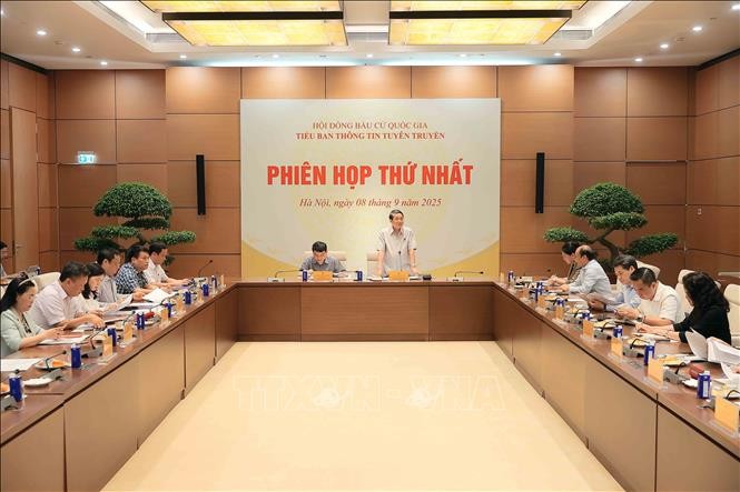Phiên họp thứ nhất Tiểu ban Thông tin tuyên truyền, Hội đồng Bầu cử quốc gia ảnh 1