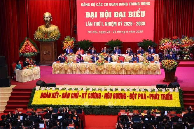 Bế mạc Đại hội đại biểu Đảng bộ các cơ quan Đảng Trung ương lần thứ I, nhiệm kỳ 2025-2030 ảnh 3