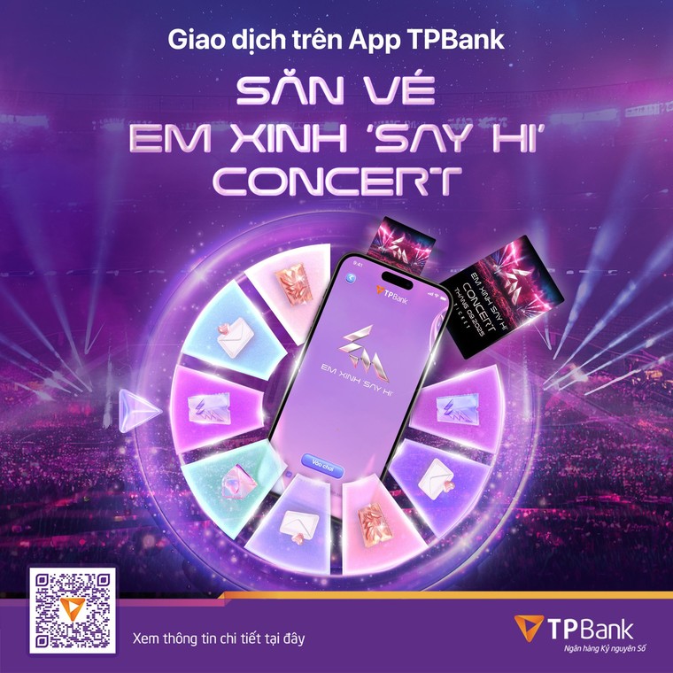Mở App TPBank, mở ngay cơ hội sở hữu vé Em Xinh “Say Hi” Concert Đêm 2 ảnh 1