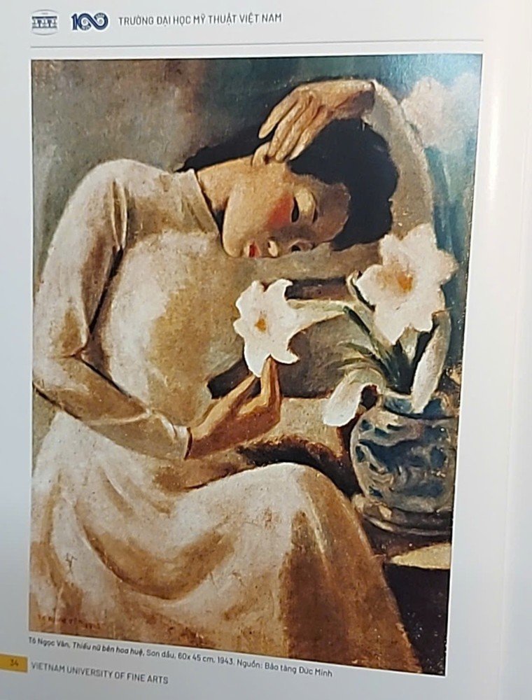 Sách Dấu ấn 100 năm Trường Đại học Mỹ thuật Việt Nam tiếp tục in “tranh nhái” kiệt tác của họa sĩ Tô Ngọc Vân? ảnh 2