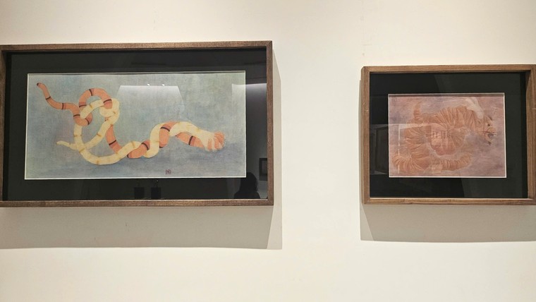 Triển lãm "Dẫn tượng" - Bước chuyển trong tư duy tạo hình của nghệ sĩ Vũ Hiệp ảnh 3