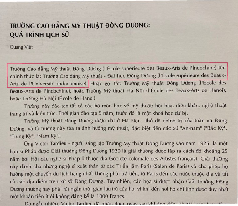 Nhặt sạn Dấu ấn 100 năm Trường Đại học Mỹ thuật Việt Nam – Kỳ 6: Mảnh ghép không tách rời của Đại học Đông Dương ảnh 4