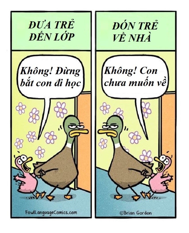 Tranh vui ngày đầu tiên con đi học ảnh 1