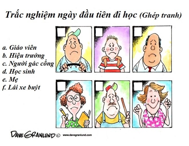 Tranh vui ngày đầu tiên con đi học ảnh 6