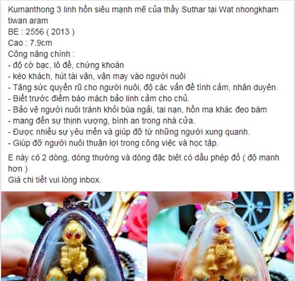 Kuman Thong - Thứ bùa bí ẩn của người Thái Lan ảnh 3