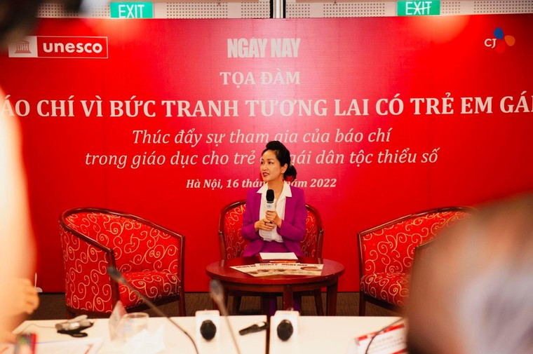 Thông điệp của TTK Hội Nữ trí thức Việt Nam tại tọa đàm Báo chí vì Bức tranh Tương lai có Trẻ em gái ảnh 4