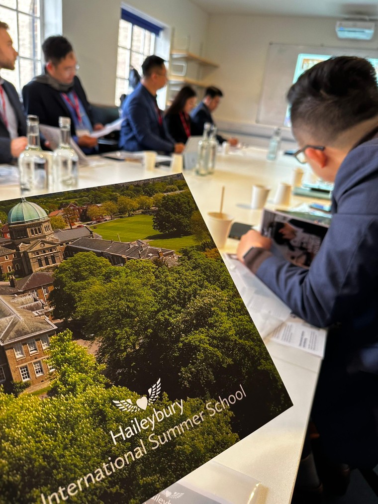 Trung tâm Thông tin UNESCO tặng tranh của họa sĩ Thể "Sapa" cho trường Haileybury, Vương quốc Anh ảnh 5