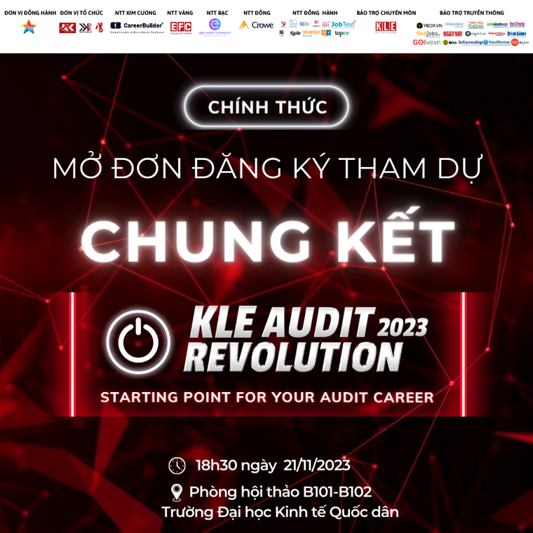 Chính thức mở đơn đăng ký tham dự đêm chung kết KLE Audit Revolution 2023 ảnh 7