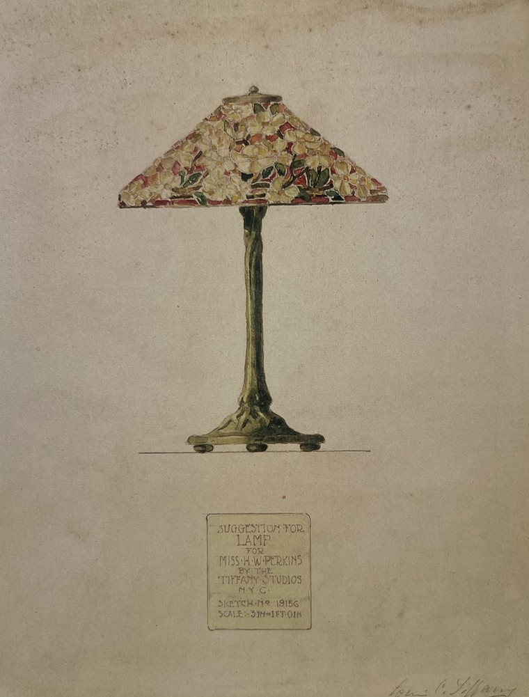 Hoa sơn thù du: Nét tinh khôi trên đèn kính màu Tiffany ảnh 2