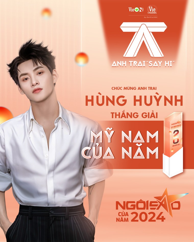 Anh trai "Say Hi" được vinh danh "Hiện tượng giải trí của năm" tại giải Ngôi sao của năm 2024 ảnh 4