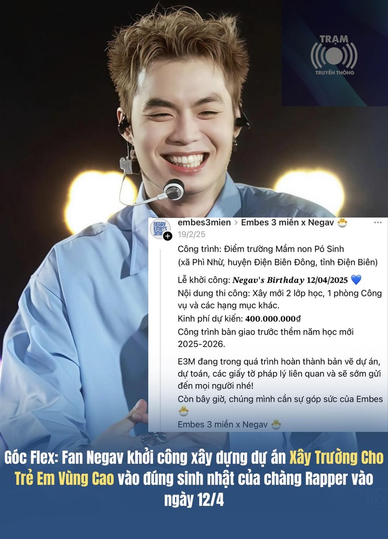 Dự án “Xây trường cho em” – món quà sinh nhật ý nghĩa từ người hâm mộ dành cho Negav ảnh 10