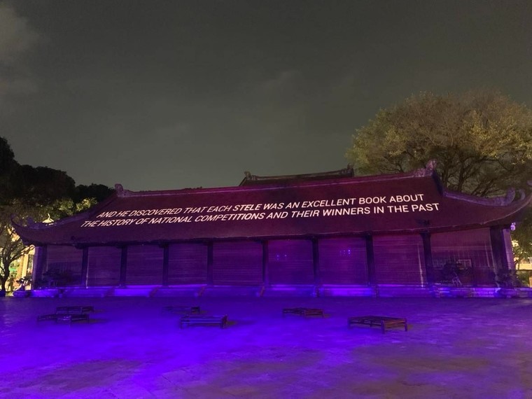 3D Mapping chinh phục du khách: Trải nghiệm lịch sử sống động tại Văn Miếu ảnh 3