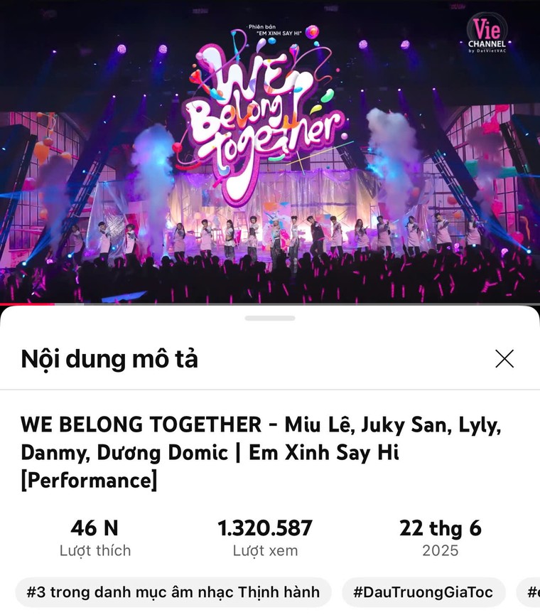 Concert Em Xinh “Say Hi” diễn ra vào tháng 9, loạt bài hát vòng 1 của Live Stage 2 “công phá” Top Trending Âm nhạc ảnh 3