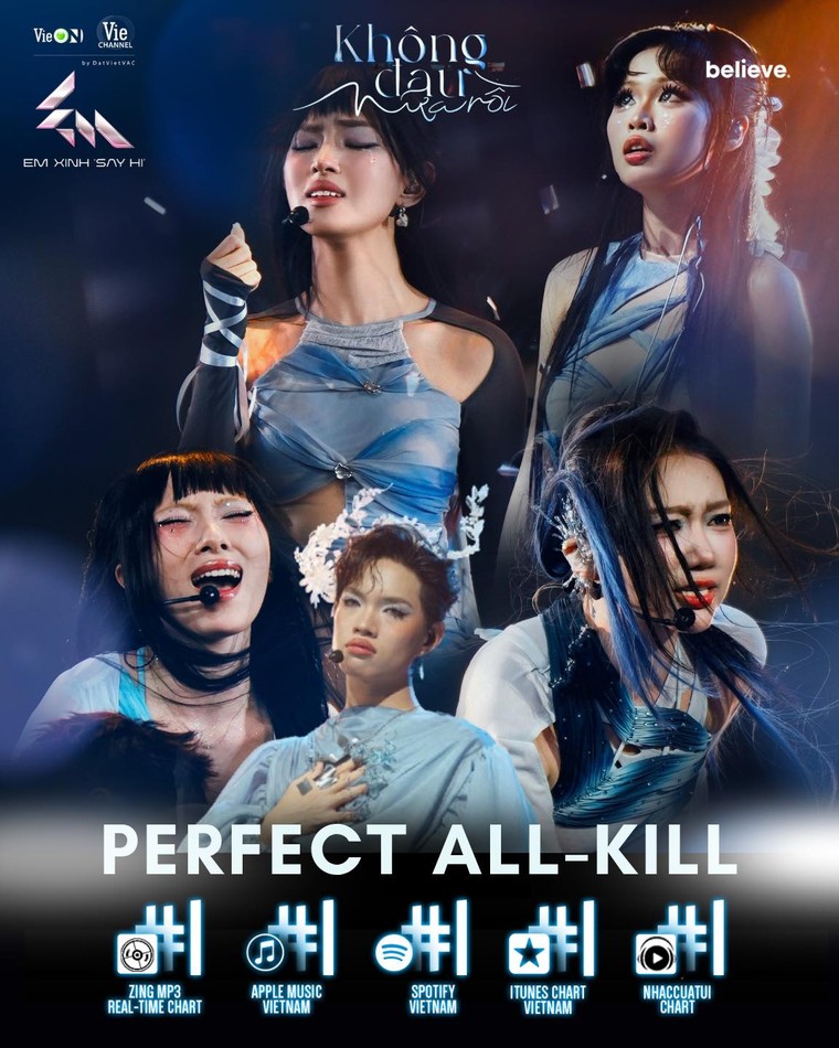 Em Xinh "Say Hi" thống lĩnh Top Trending Âm Nhạc Youtube: 8/10 sản phẩm thuộc về chương trình ảnh 9