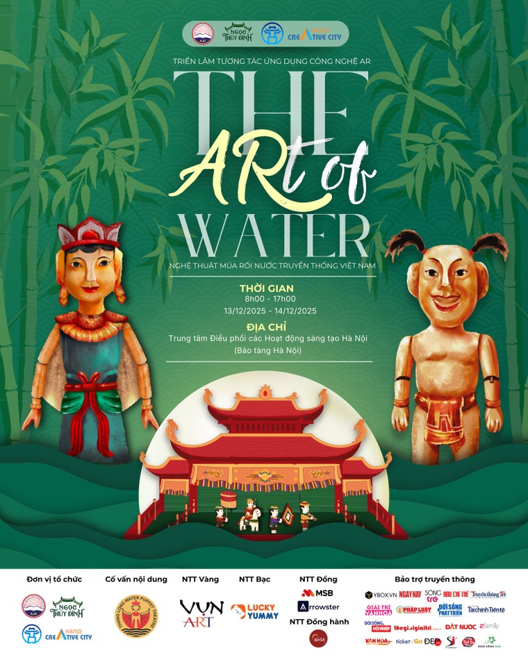 Khám phá nghệ thuật rối nước truyền thống qua công nghệ AR tại triển lãm “THE ARt of WATER” ảnh 1