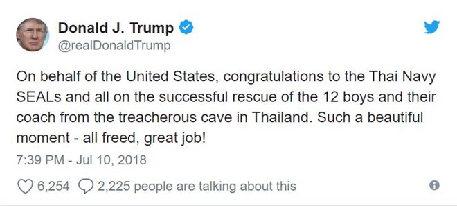 Lãnh đạo thế giới liên tiếp gửi lời chúc mừng đến đội bóng Thái Lan ảnh 1