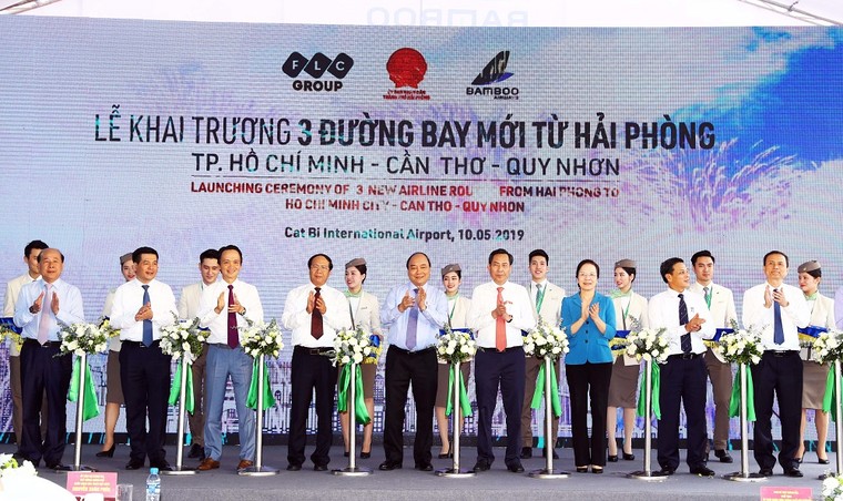 Thủ tướng Chính phủ cắt băng khai trương 3 đường bay từ Hải Phòng của Bamboo Airways ảnh 3