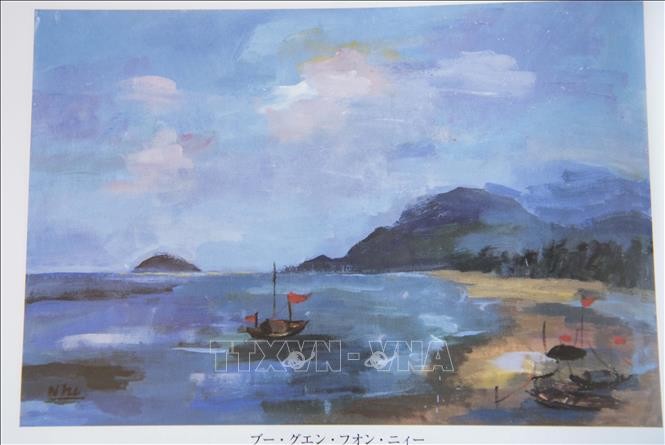 Tranh của học sinh Việt Nam được triển lãm tại Bảo tàng Mỹ thuật quốc gia Nhật Bản ảnh 1