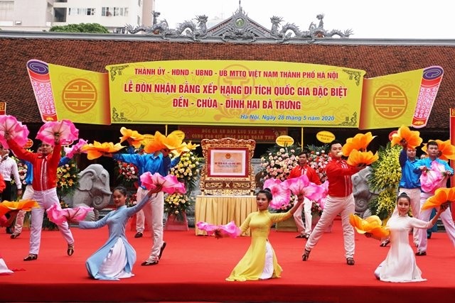 Hà Nội đón nhận Bằng xếp hạng Di tích Quốc gia đặc biệt đền - chùa - đình Hai Bà Trưng ảnh 2