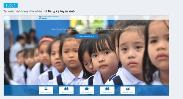 Phụ huynh Hà Nội có thể thử nghiệm tuyển sinh trực tuyến trong 2 ngày ảnh 1