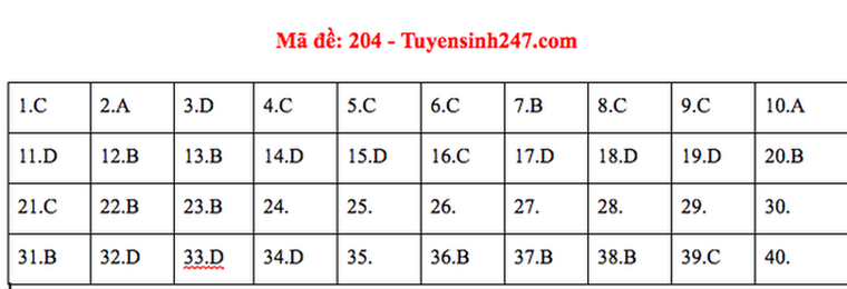 Gợi ý đáp án môn Vật lý THPT Quốc gia 2020 ảnh 5