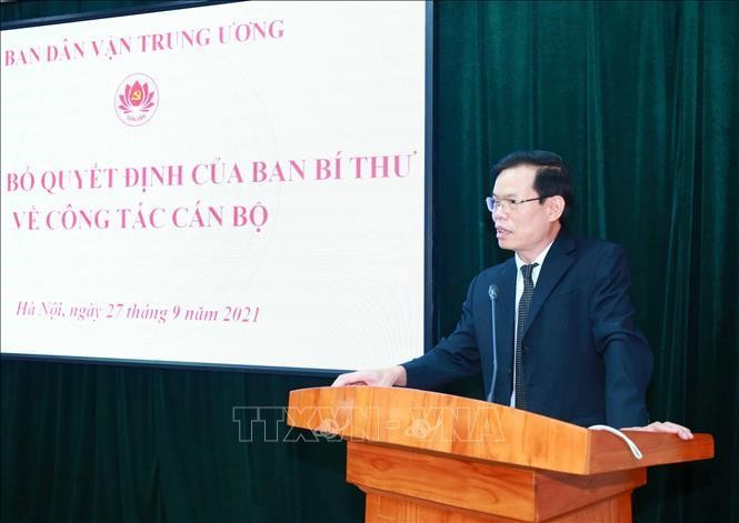 Ông Triệu Tài Vinh được điều động làm Phó Trưởng ban Ban Dân vận Trung ương ảnh 1