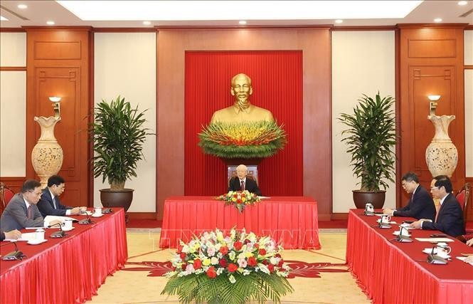 Tổng Bí thư Nguyễn Phú Trọng điện đàm với Tổng thống Indonesia Joko Widodo ảnh 2