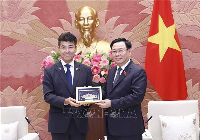 Chủ tịch Quốc hội Vương Đình Huệ tiếp Chủ tịch Đảng Dân chủ Lập hiến Nhật Bản ảnh 1