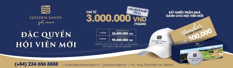 Sân gôn Golden Sands Golf Resort tại Huế ưu đãi đặc biệt chào đón những hội viên đầu tiên ảnh 1